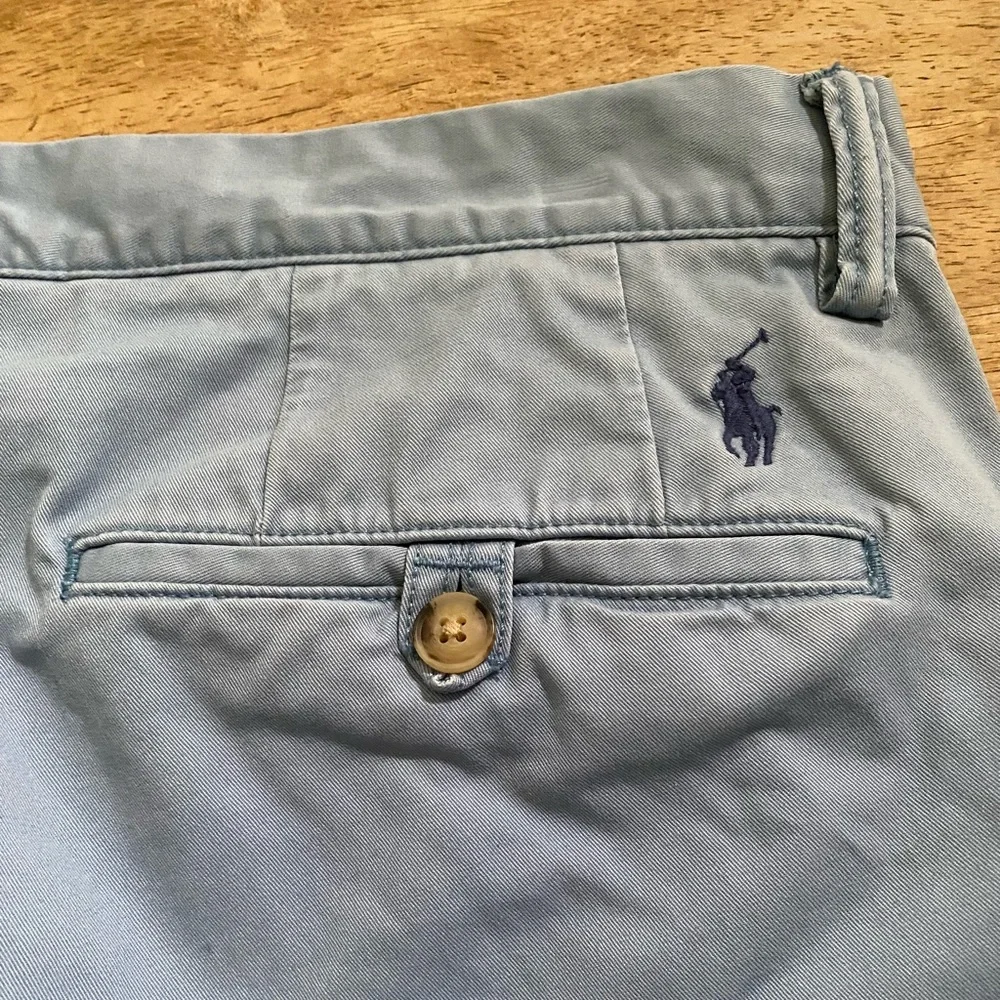 Polo by Ralph Lauren Men’s 33X30 Light Blue Stretch Slim Fit‎ Chinos